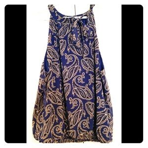 RW&CO Paisley top with keyhole at neck